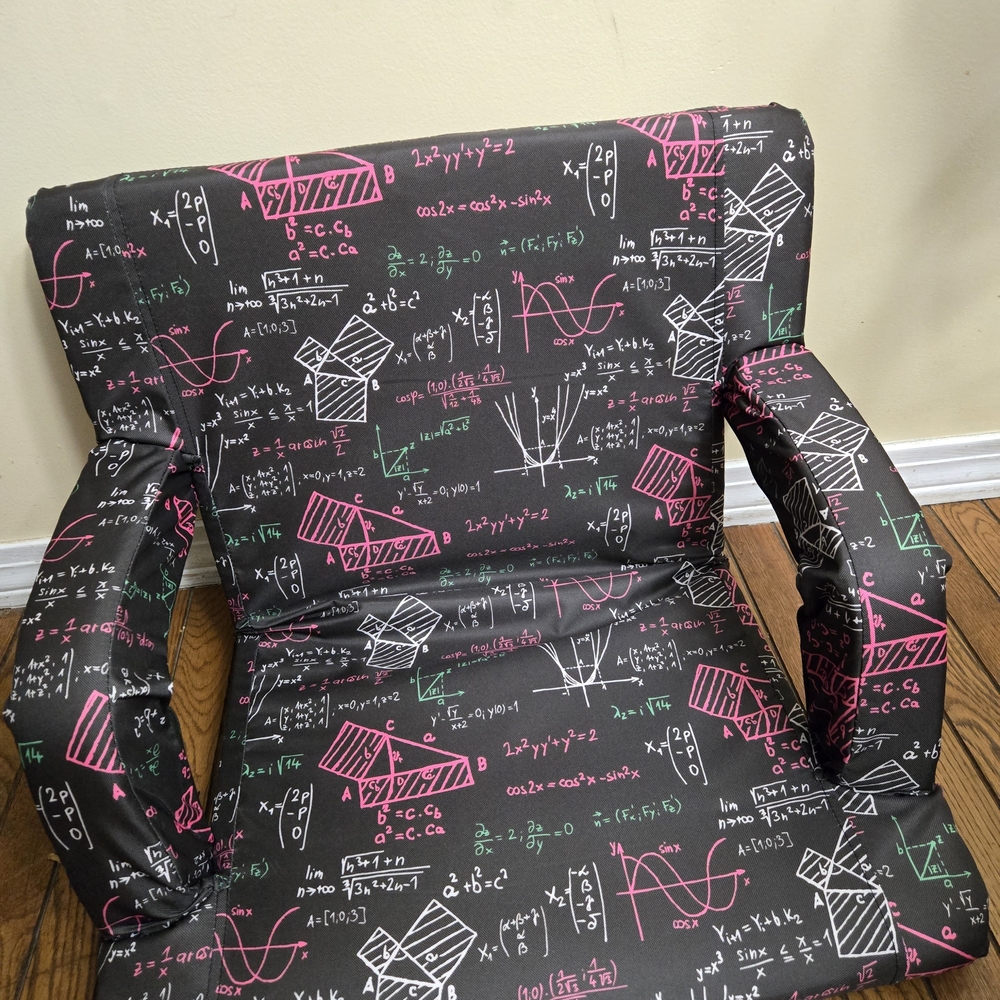 Math Print Armchair